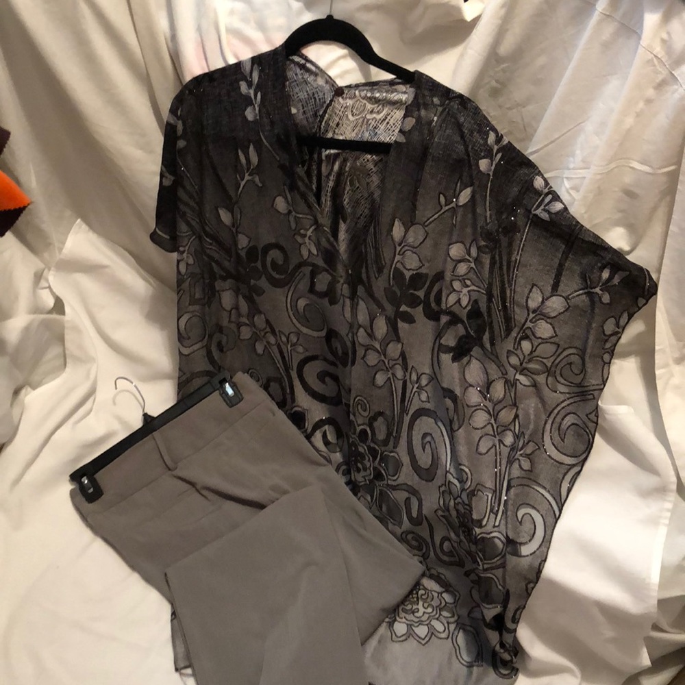 ALFANI   Dressy pant and top outfit